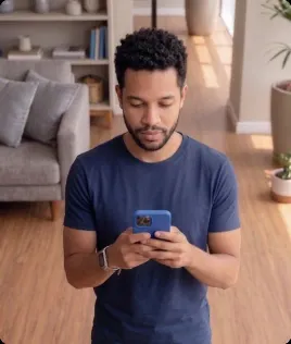 Pessoa conversando pelo celular sobre a regularização do MEI