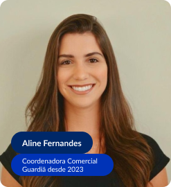 Foto Aline Fernandes - Coordenadora Comercial Guardiã desde 2023