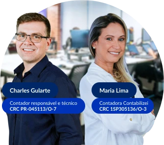 Charles Gularte e Maria Lima, contadores Contabilizei