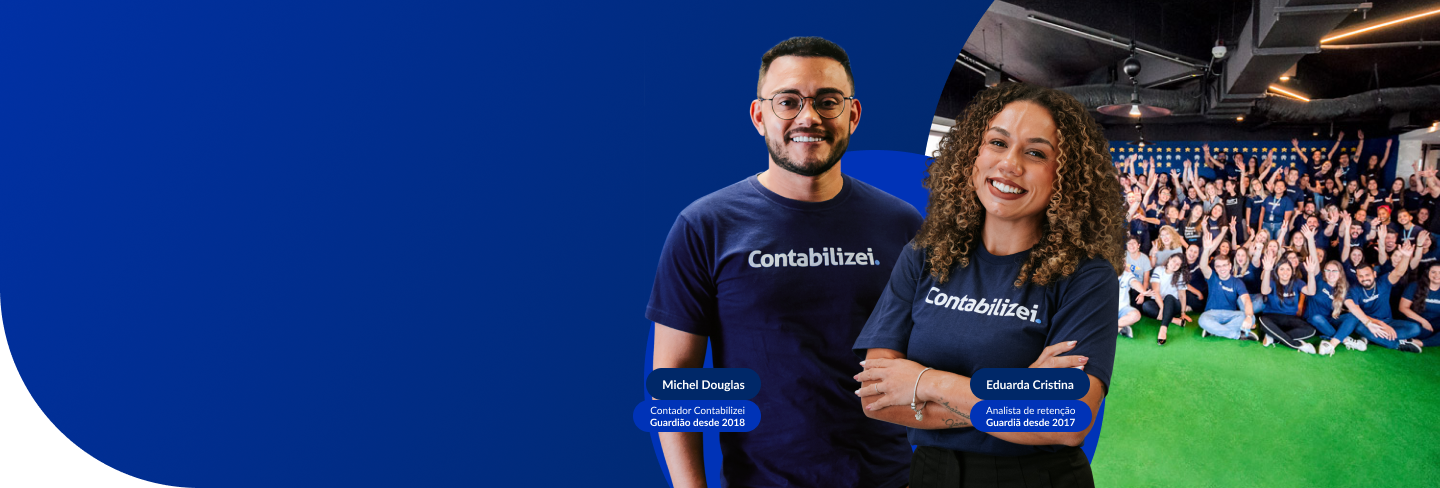 Contador Michel Douglas e Analista de Retenção Eduarda Cristina