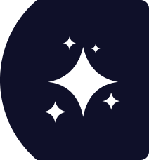 Círculo azul com estrelas brancas dentro