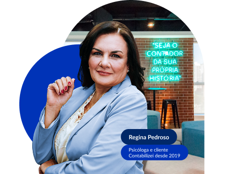 Regina Pedroso - Psicóloga e cliente Contabilizei desde 2019