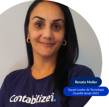 Foto Renata Muller - Squad Leader de Tecnologia Guardiã desde 2021